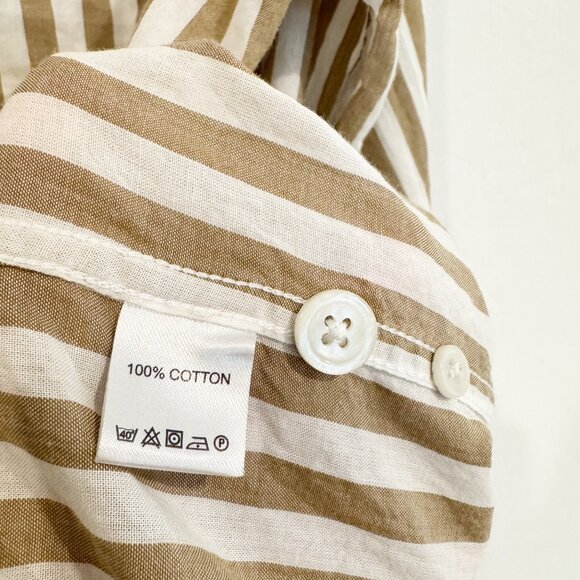Todd Snyder Mens Button Up Favorite Striped Collared Oxford Shirt Cotton Medium - Picture 7 of 9